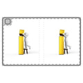3D Stick Figure Reaching for Gold Letter i Tablet Folio Case | Minimal Tech Design