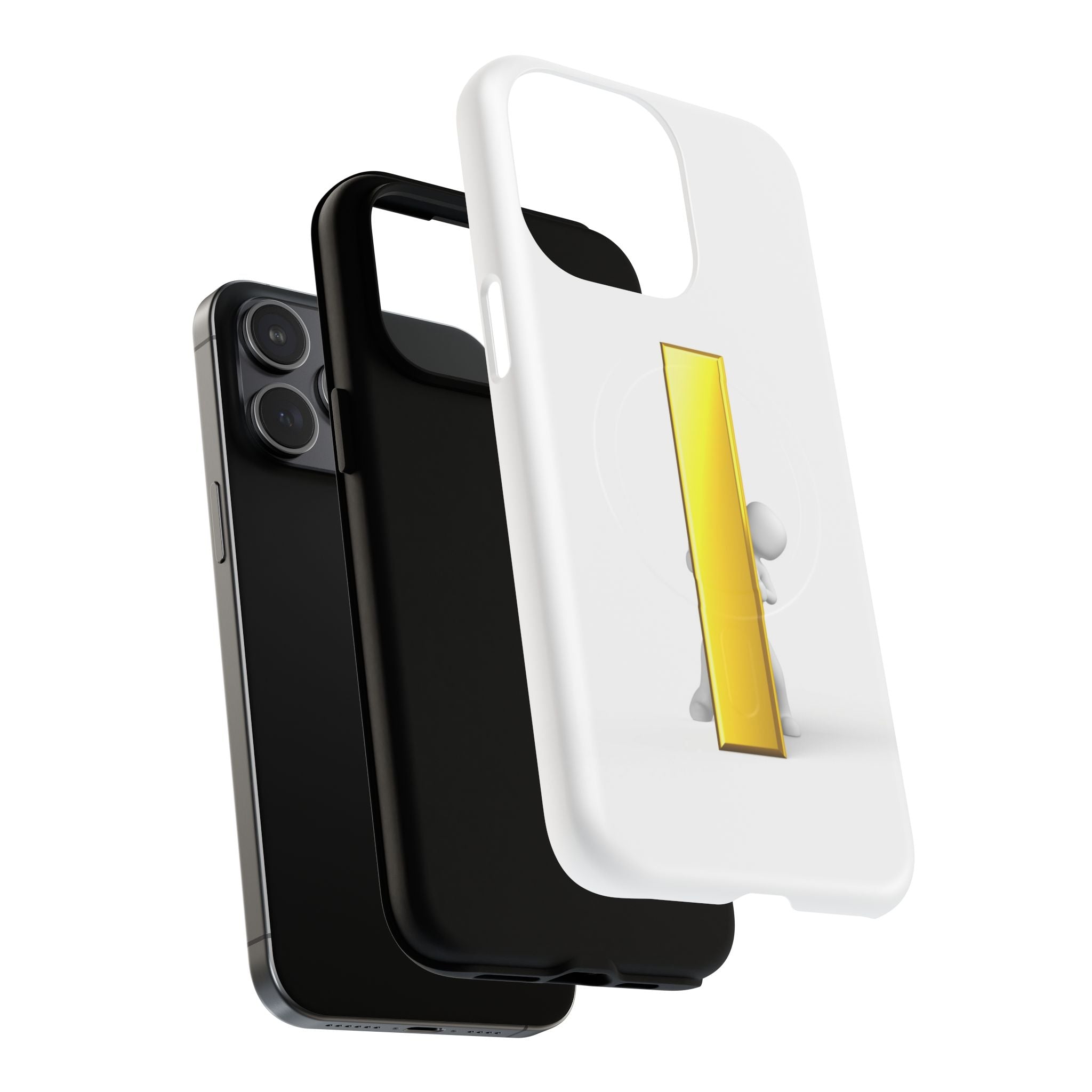 Yellow Gold Letter i 3D Figure phone case | Tough Magnetic Case
