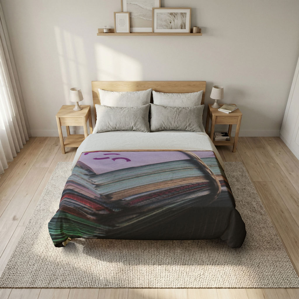 Stack of Euro Banknotes Duvet Cover | Currency Money Photography Bedding
