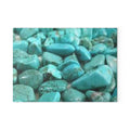 Turquoise Pebble Pattern Glass Cutting Board | Gemstone Kitchen Board
