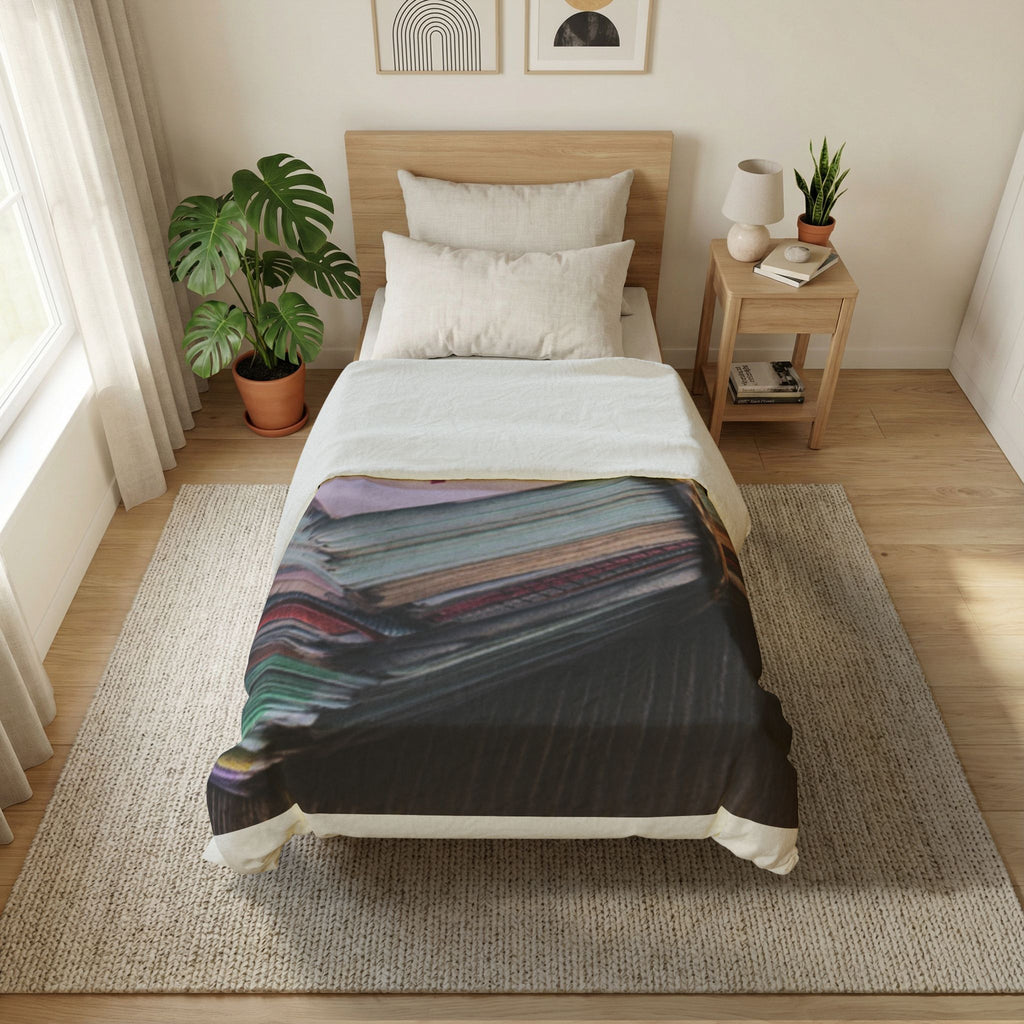 Stack of Euro Banknotes Duvet Cover | Currency Money Photography Bedding