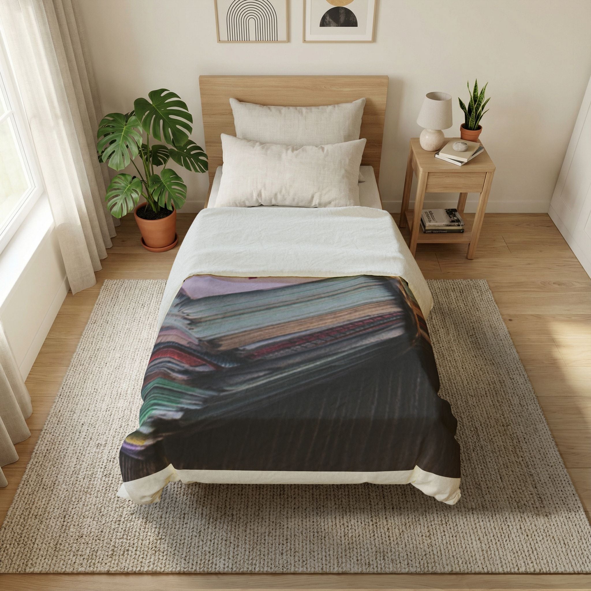 Stack of Euro Banknotes Duvet Cover | Currency Money Photography Bedding