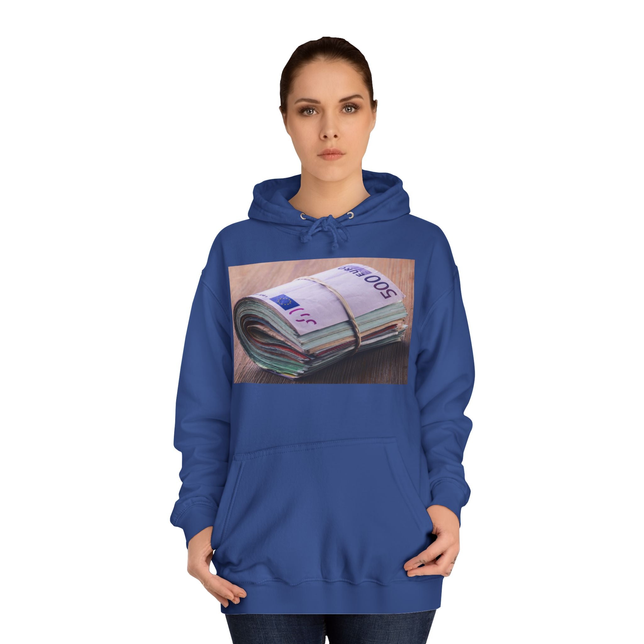 Rolled Currency Stack Hoodie | Money Print, Cash Bundle