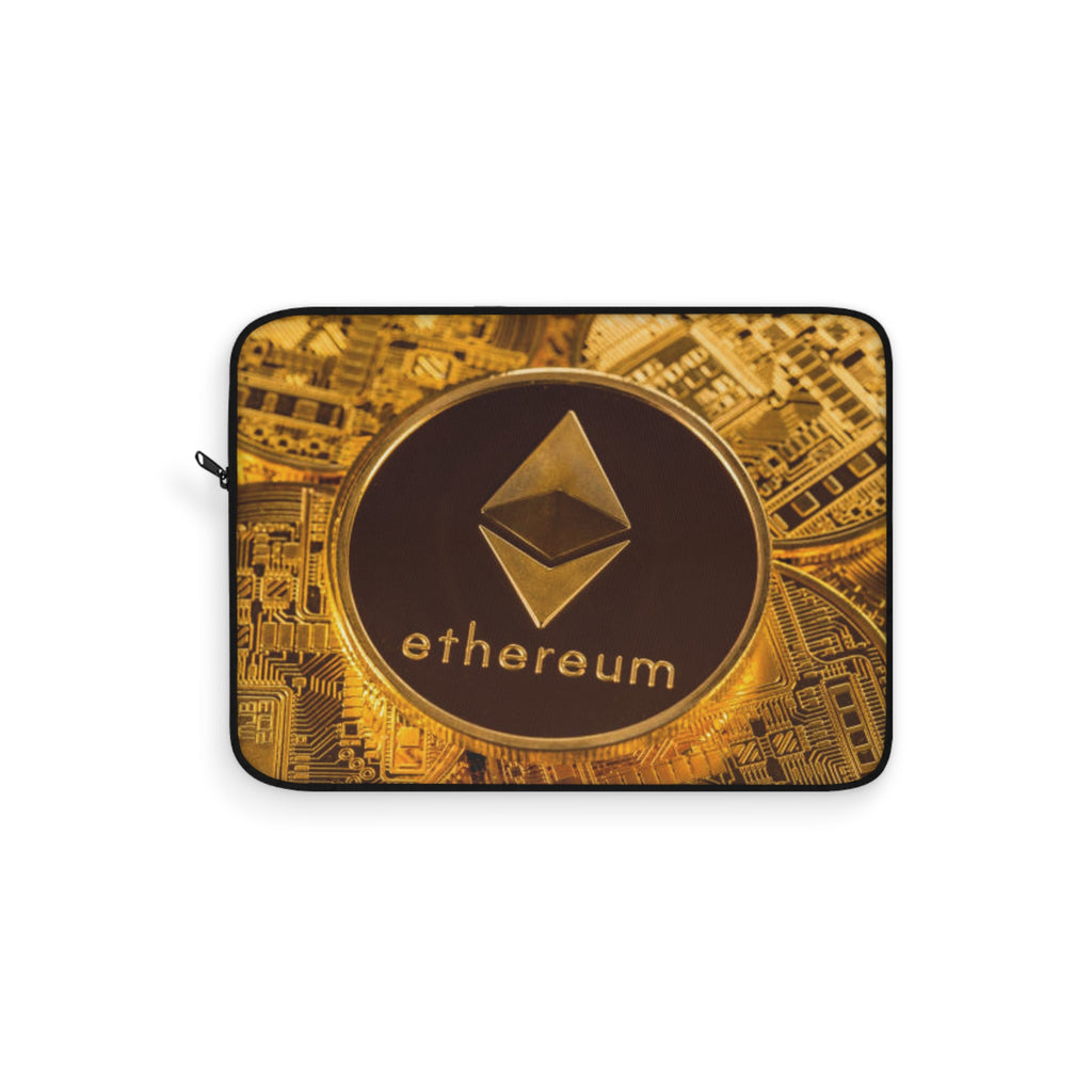 Ethereum Logo Laptop Sleeve | Cryptocurrency Coin Design