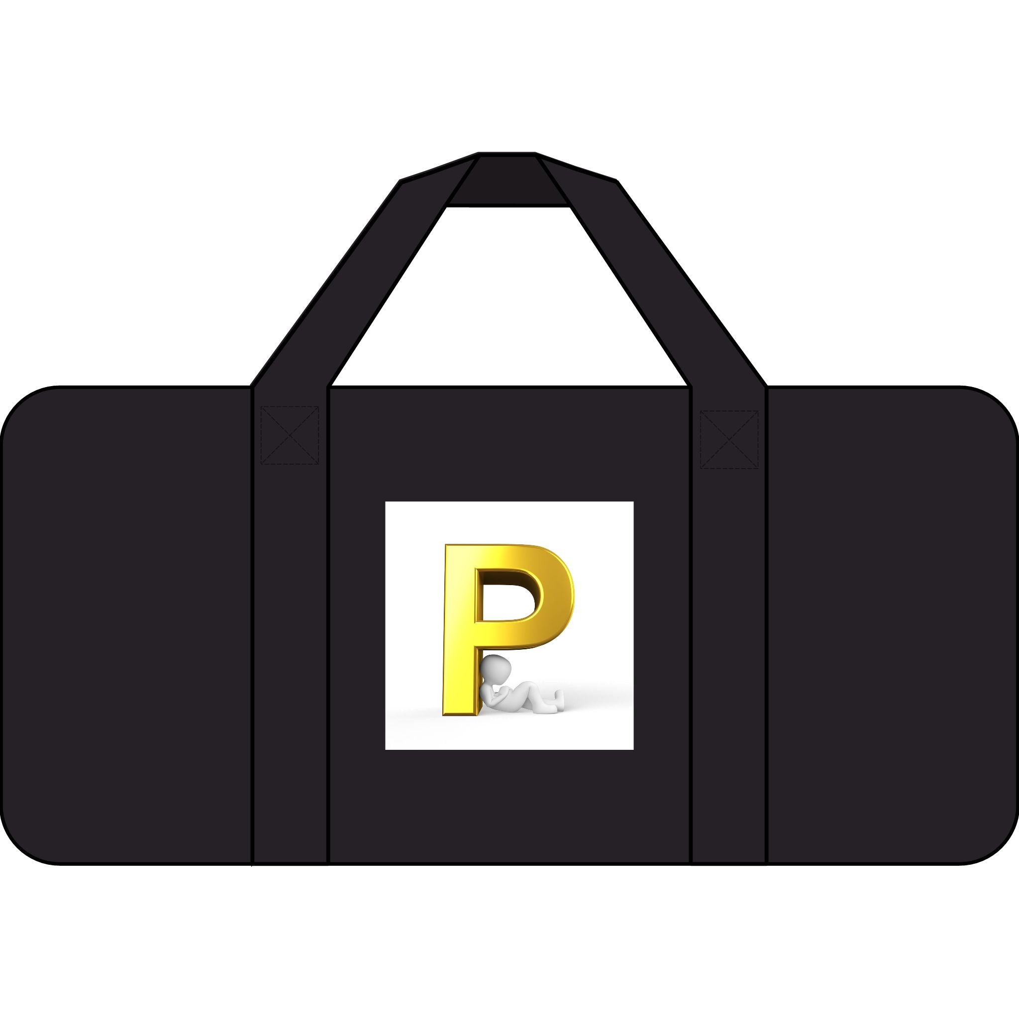 Gold Letter P Logo Tripper Duffel Bag | Checker Strap, Camo Option