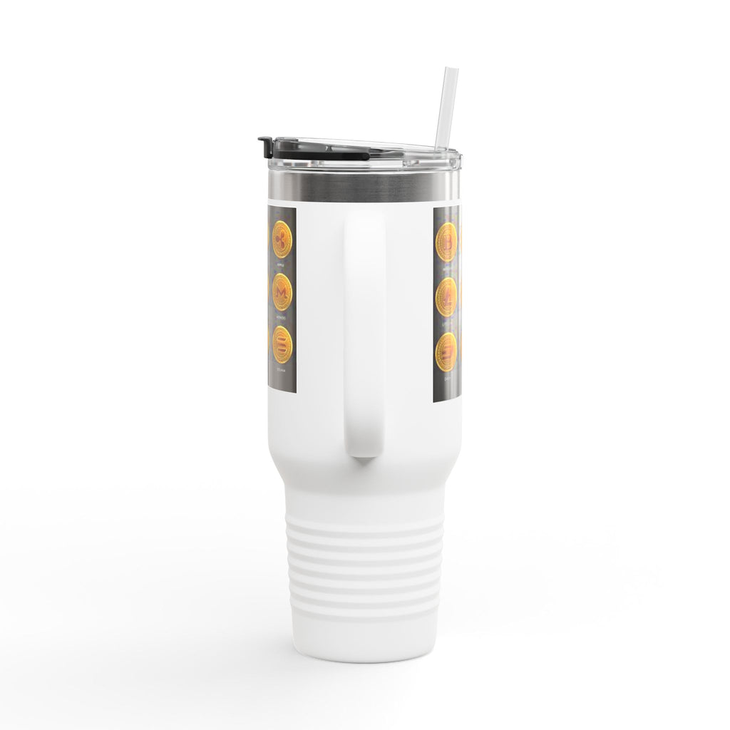 Crypto Currencies Icons 40oz Travel Mug | Insulated Tumbler