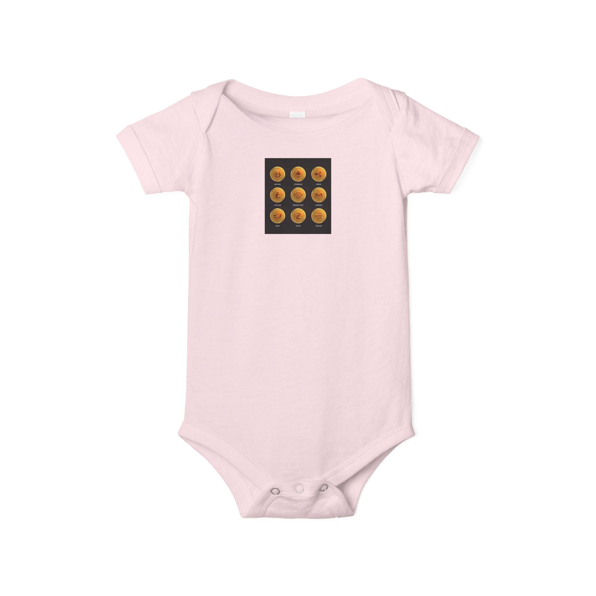Grenouillère Bébé Pièce Unique Pièces de Monnaie Cryptomonnaie | Body Bébé Automne