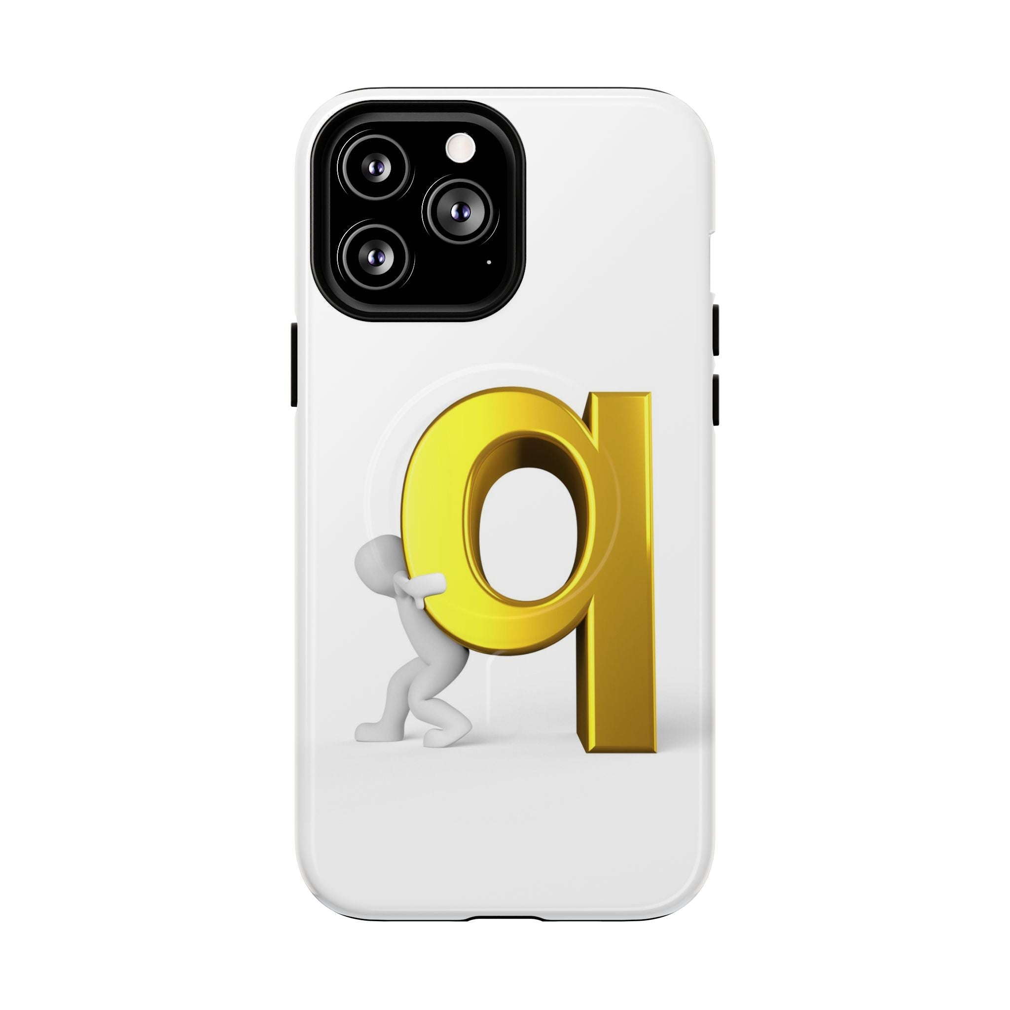 Coque de téléphone Lettre Q Dorée | Coque magnétique robuste