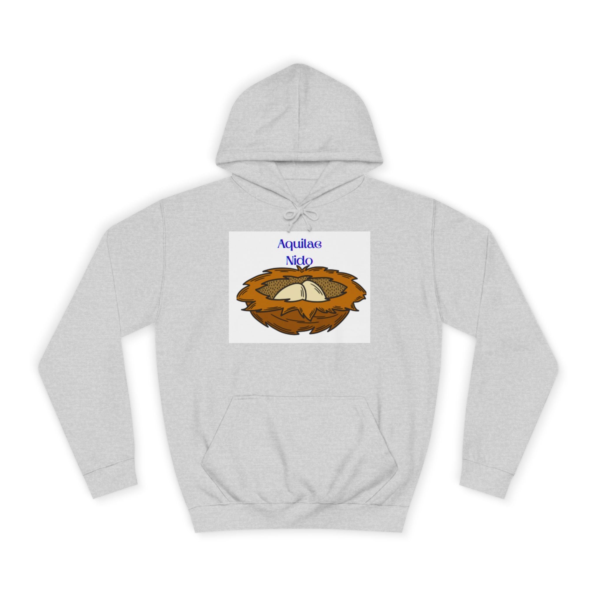 Sweat à capuche illustration Nid Aquilae Nido | Style blason universitaire