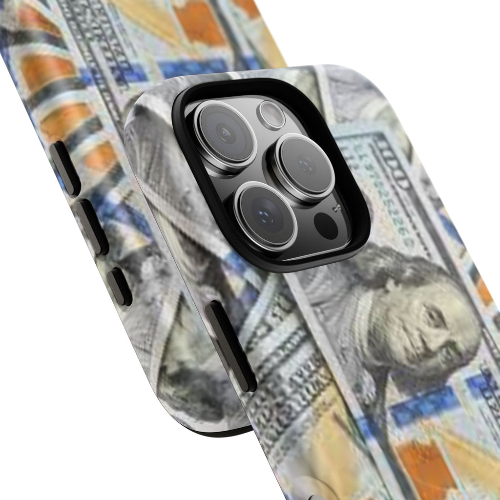 Hundred Dollar Bills Phone Case | Tough Magnetic Case, Money Pattern