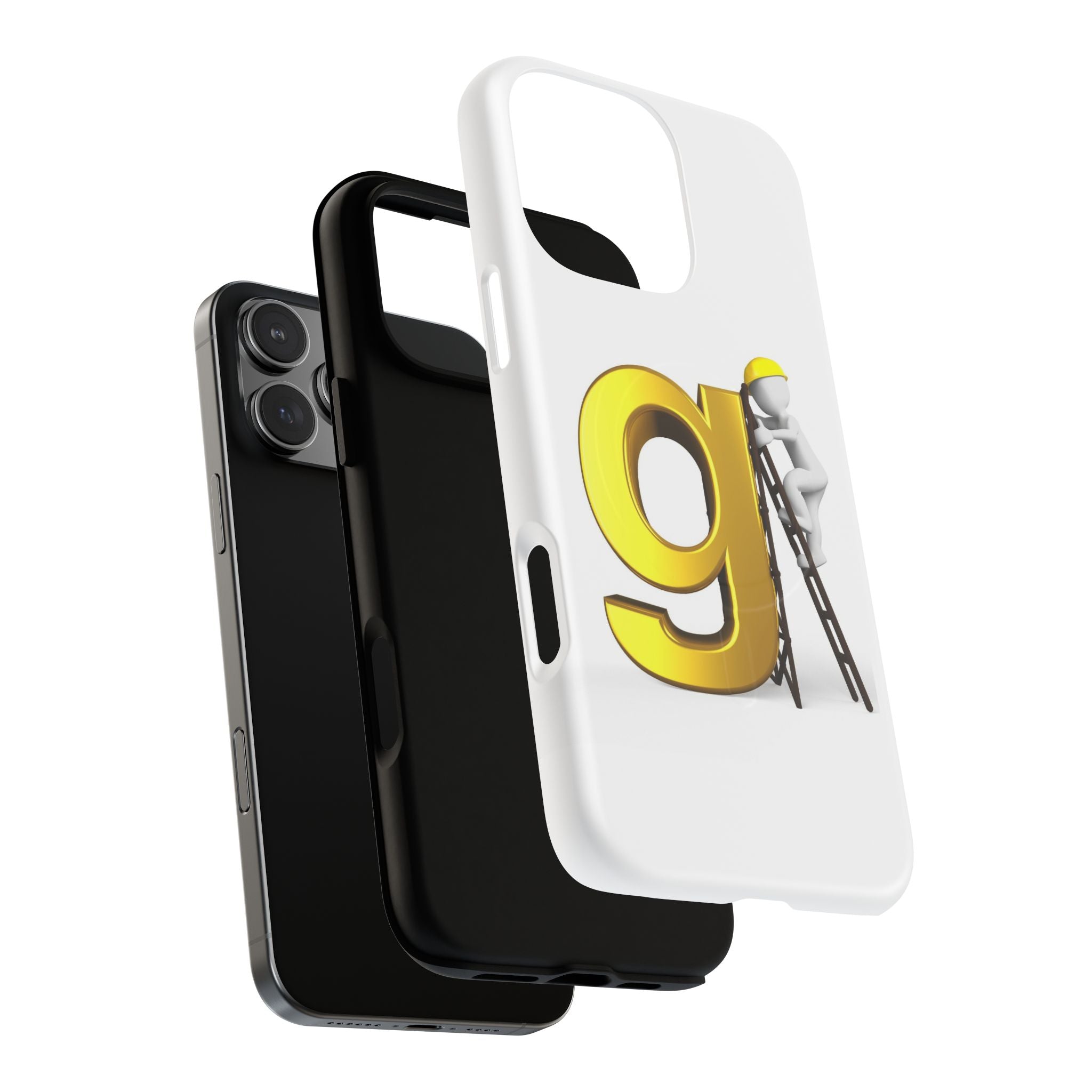 Golden Letter G Construction phone case | Magnetic Tough Case