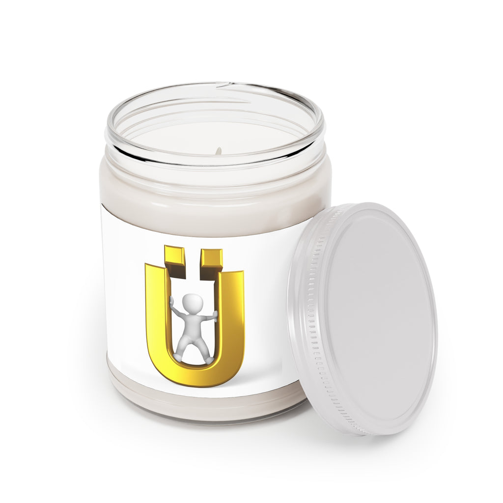 Golden Ü Logo Figure Candle | Soy Candle Jar 9oz