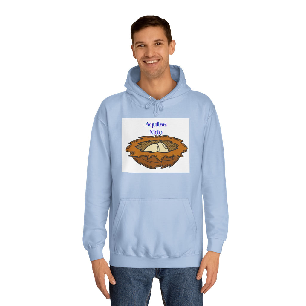 Aquilae Nido Nest Illustration Hoodie | College Crest Style