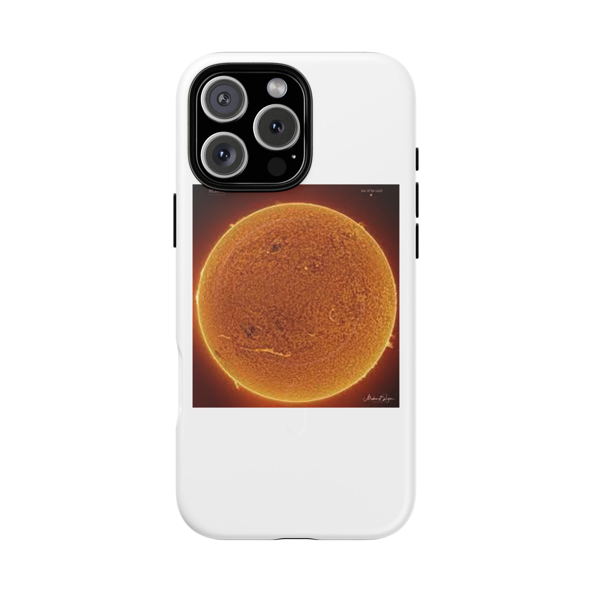 Coque de téléphone illustrée Disque Solaire | Coque magnétique résistante