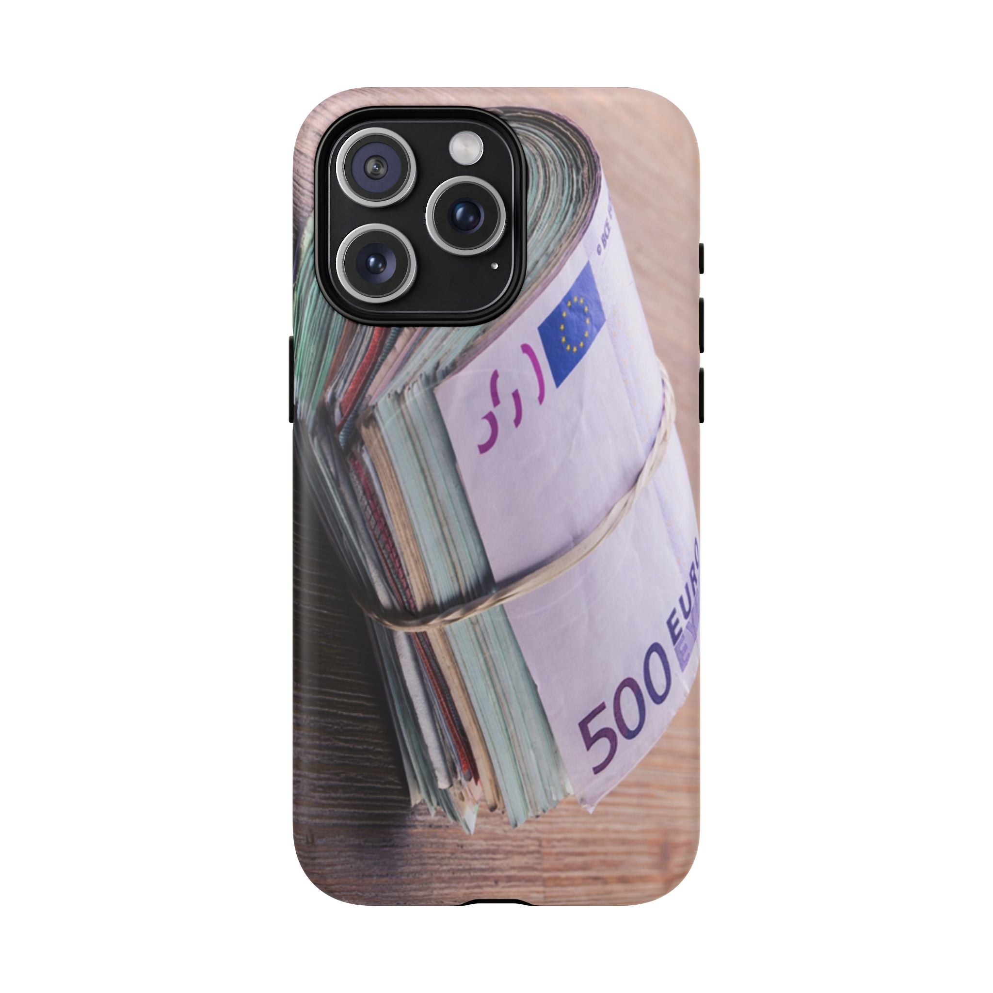 Coque de téléphone liasses de billets en euros | Coque iPhone rouleau de billets, Imprimé argent