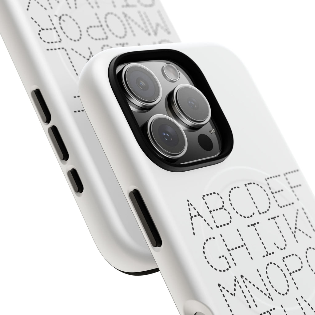 Dotted Alphabet Phone Case | Tough Magnetic Case