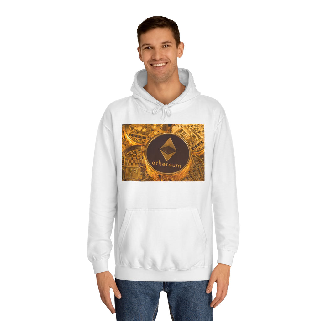 Ethereum Coin Hoodie | Crypto Logo Sweatshirt, Blockchain Design