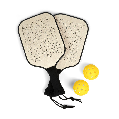Alphabet Pattern Pickleball Paddle | Pickleball Kit