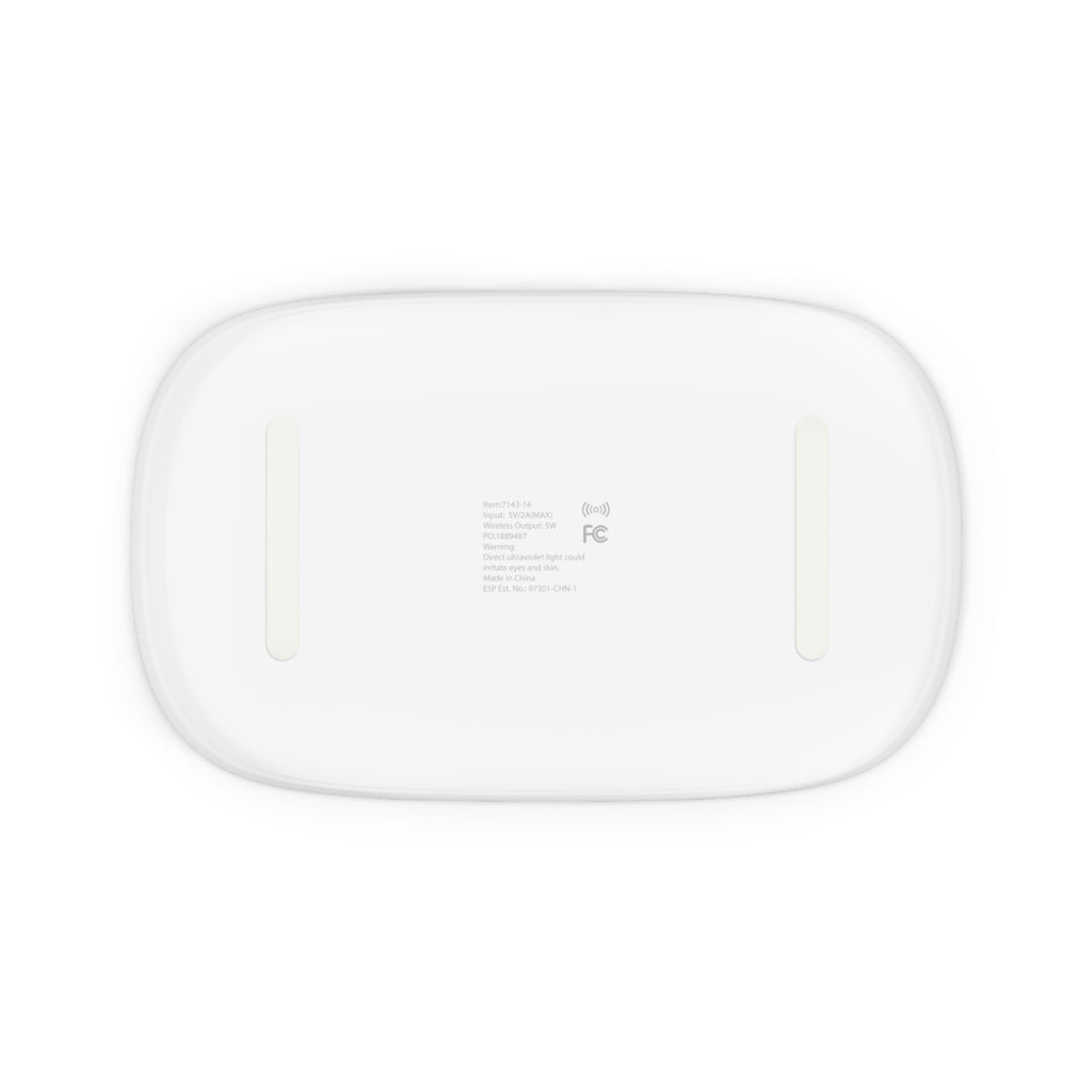 Gold X Logo UV Phone Sanitizer and Wireless Charging Pad | Phone Sterilizer