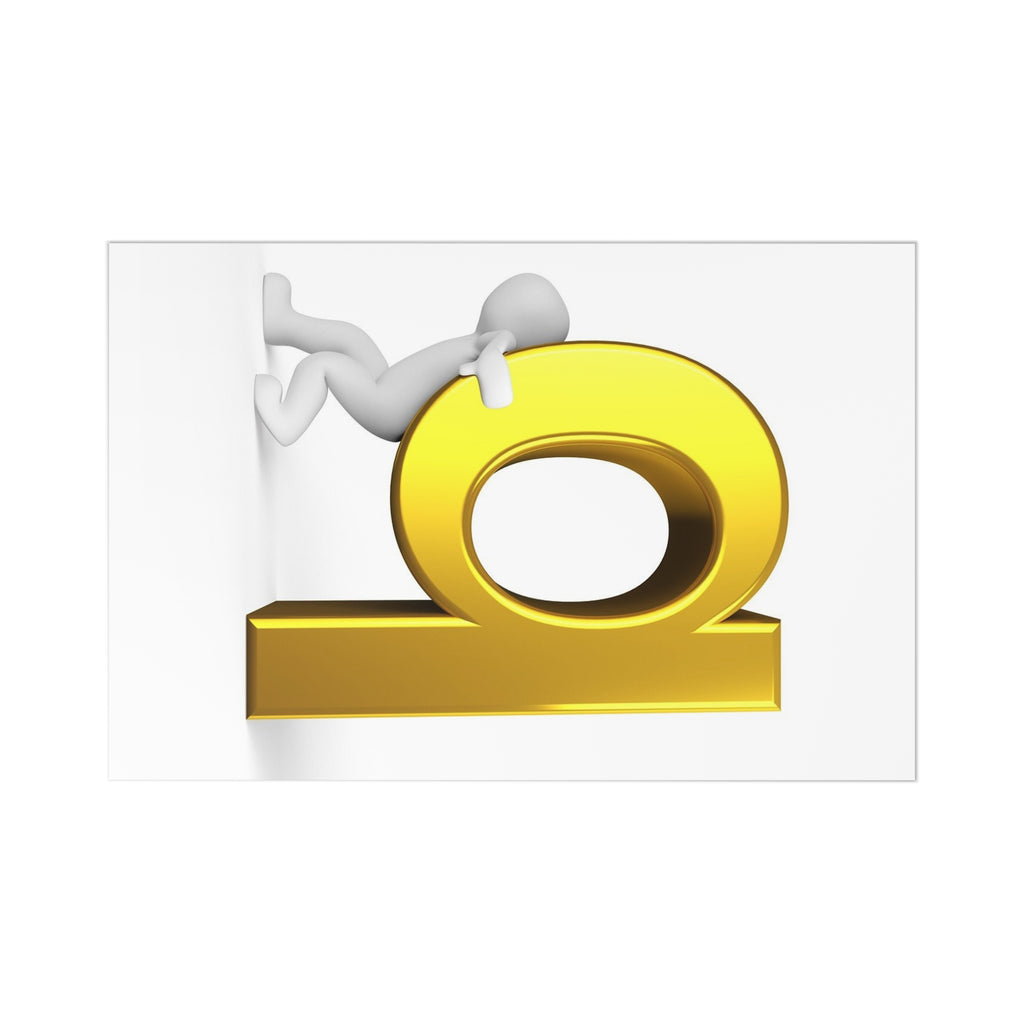 Gold 3D Letter Q Postcards | Alphabet Stationery Pack