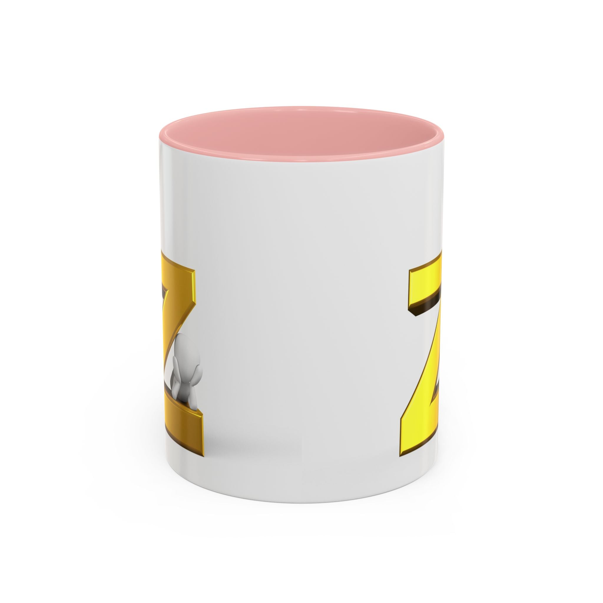 Mug Initial Lettre Z Dorée | Tasse à café avec anse colorée 325 ml ou 443 ml