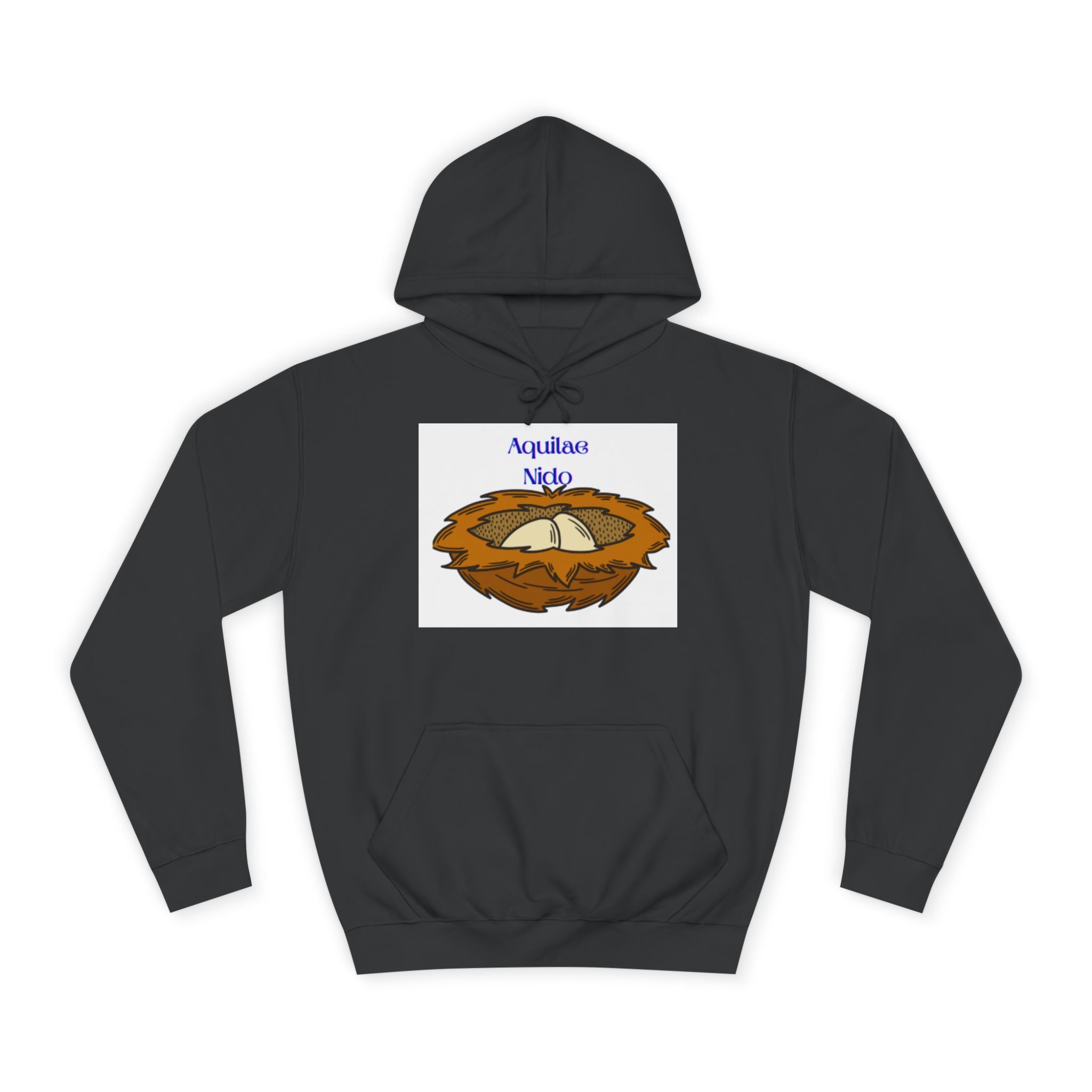 Sweat à capuche illustration Nid Aquilae Nido | Style blason universitaire