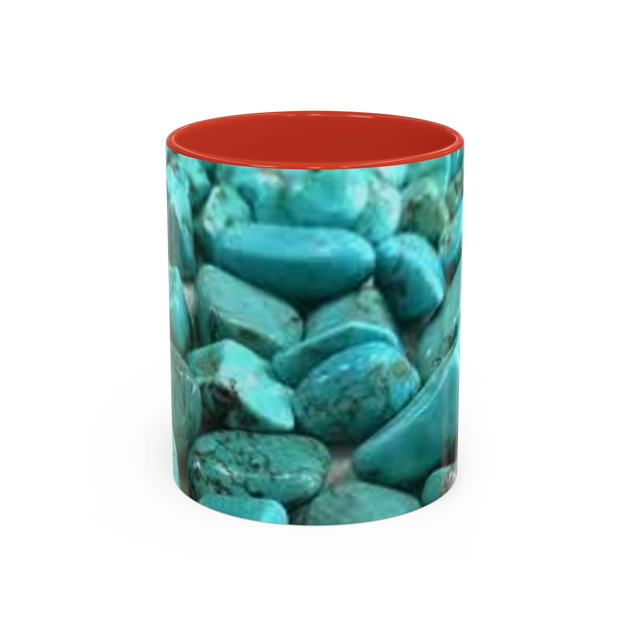Turquoise Gemstones Accent Coffee Mug | 11oz 15oz