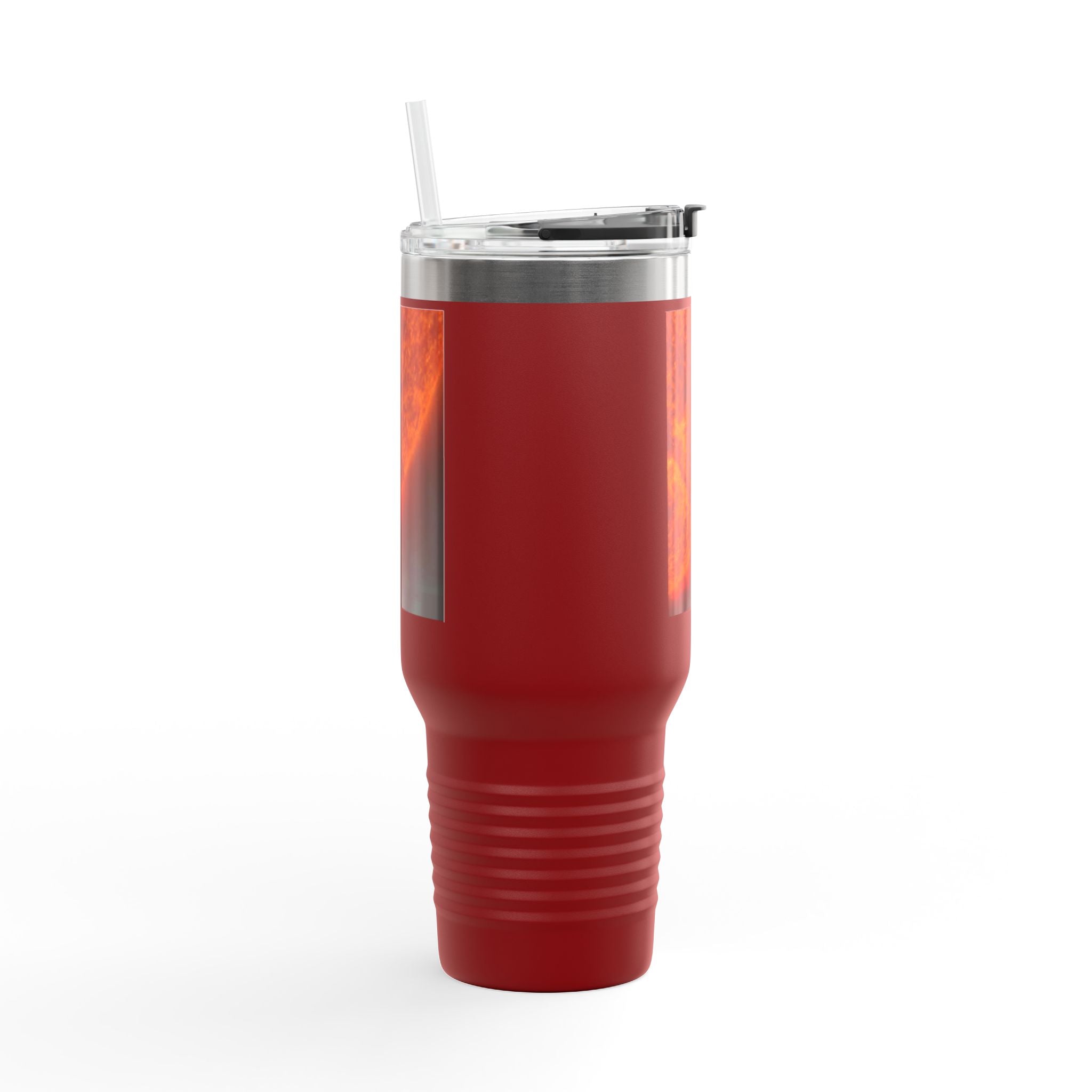 Mug de voyage isotherme 40 oz, photo rapprochée du soleil
