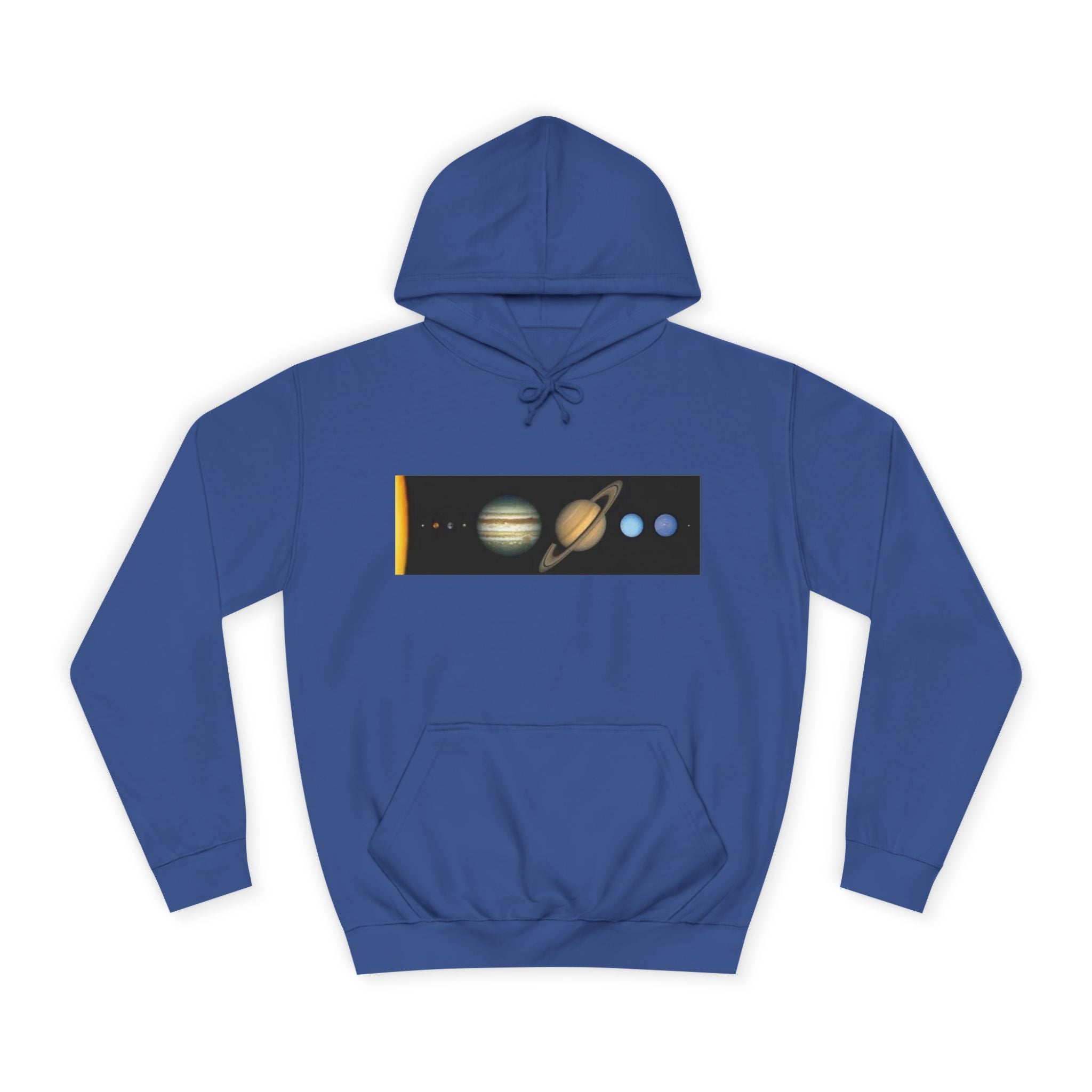 Solar System Planets Hoodie | Saturn Jupiter Earth Mars Nebula Design