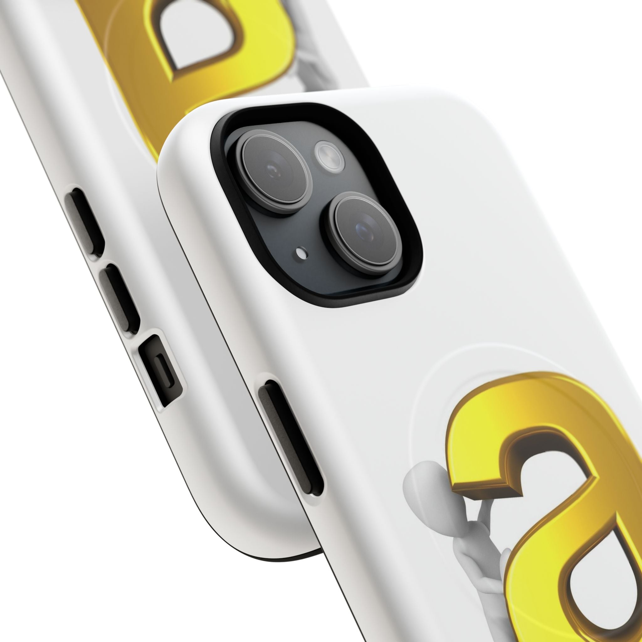 3D Gold Letter A Phone Case | Tough Magnetic Case