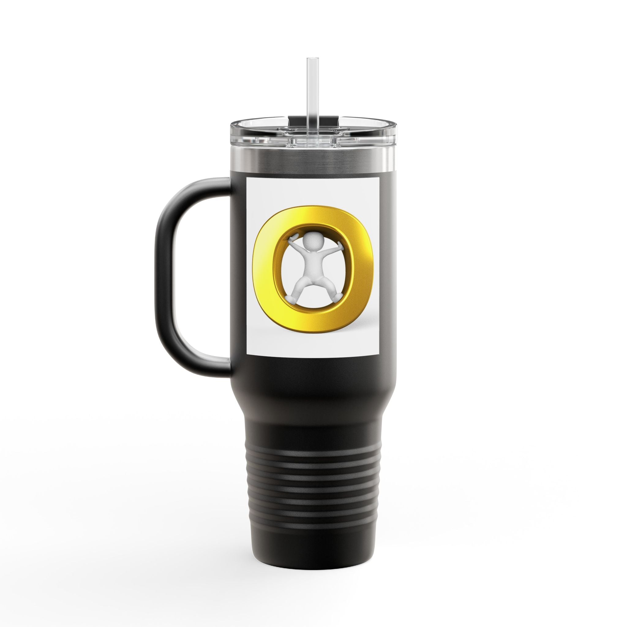 Gold Letter O Illustration 40oz Tumbler | Insulated Travel Mug