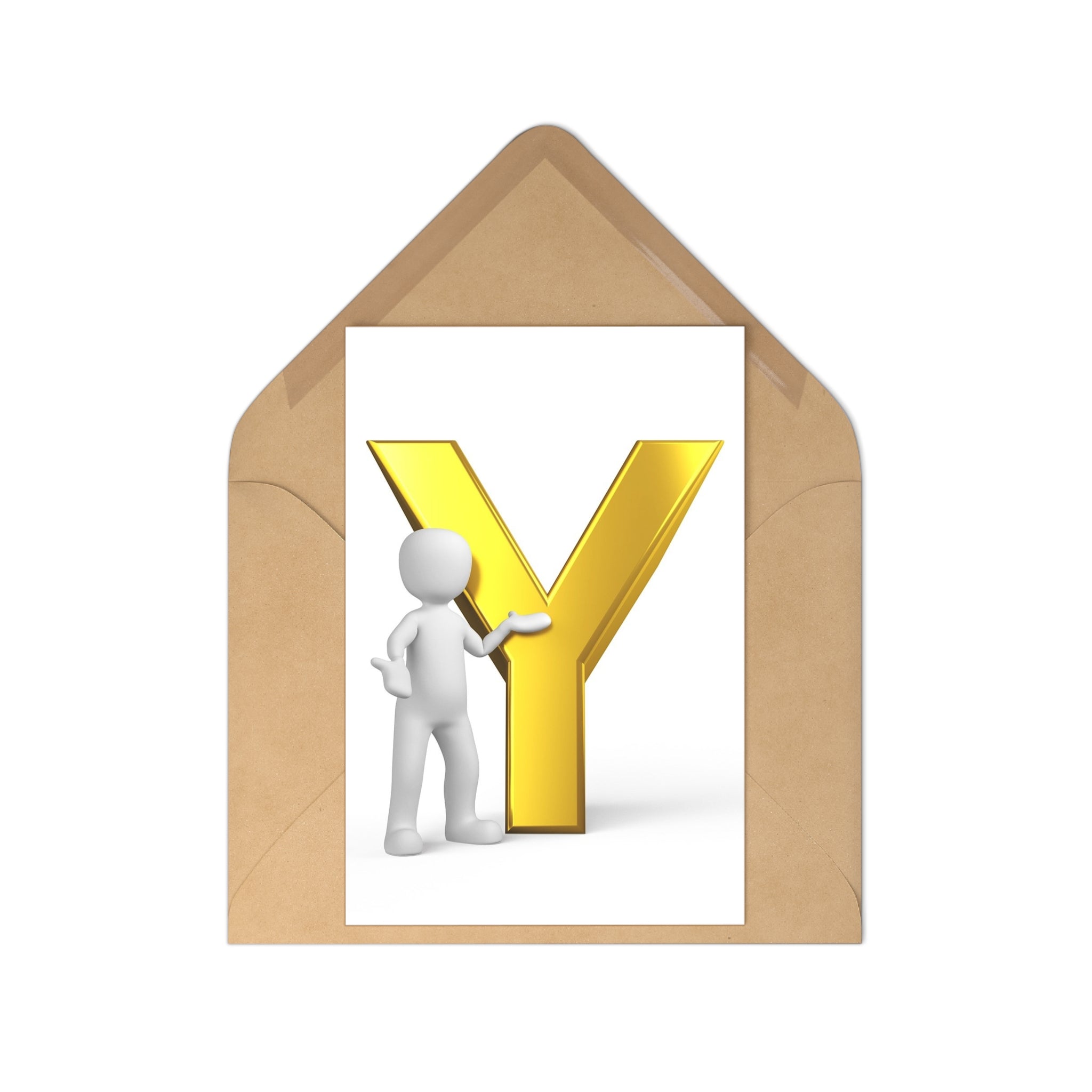 Letter Y Postcards (7 pcs)