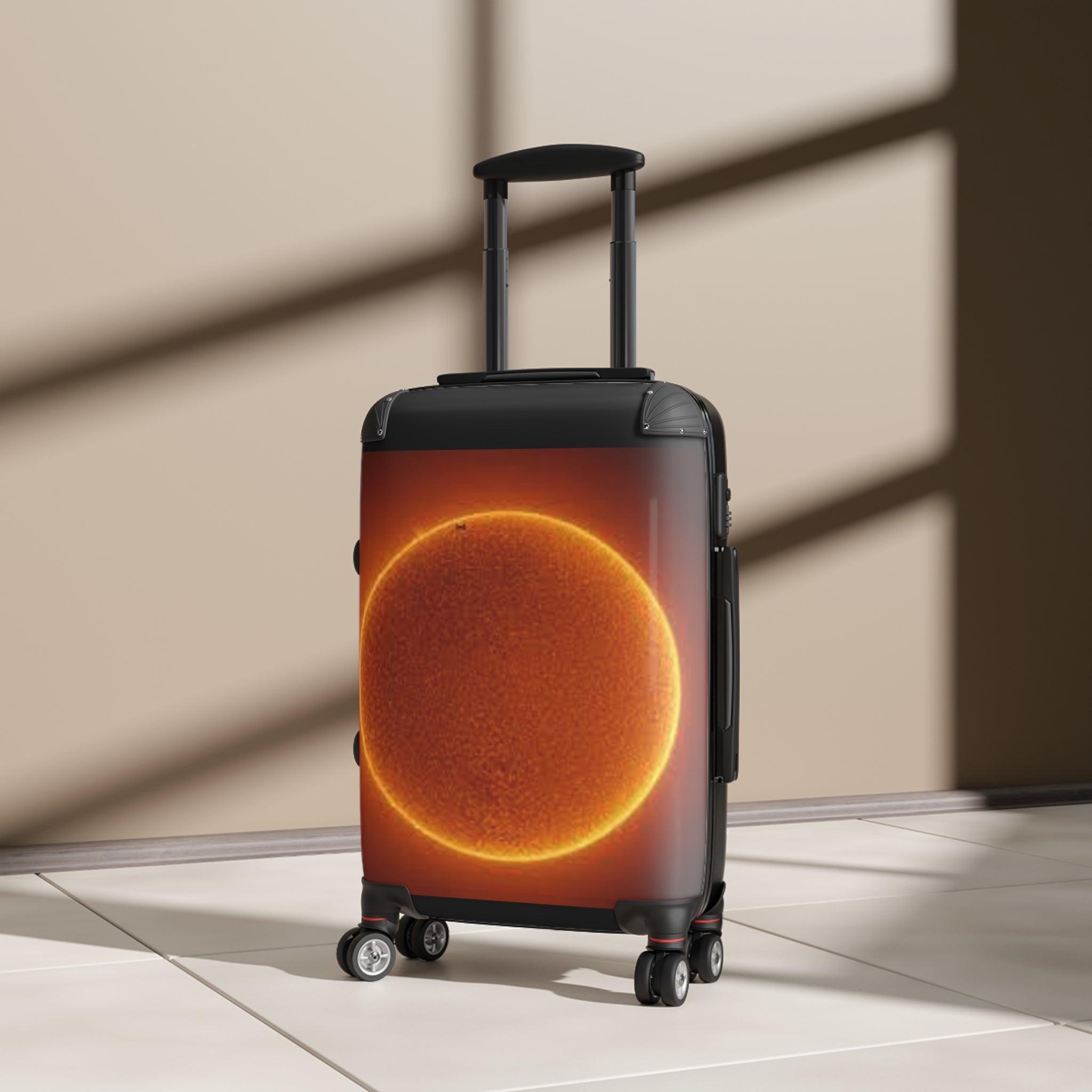 Solar Eclipse Sun Illustration Suitcase | Travel Luggage