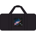 Cosmic Nebula Tripper Duffel Bag | Space Galaxy Print, Checker Strap