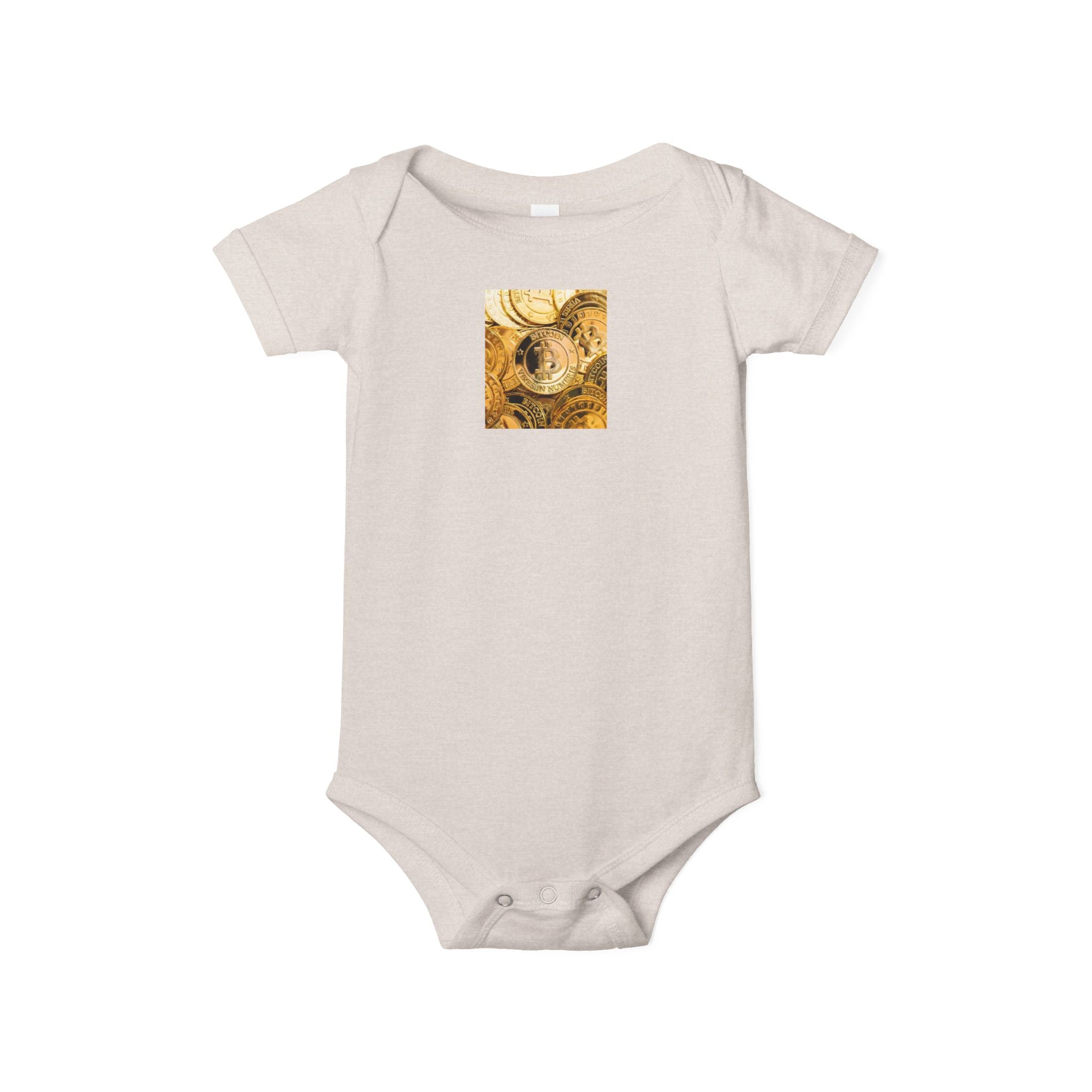Body bébé Bitcoin Cryptocurrency | Body bébé floral pour chambre de bébé