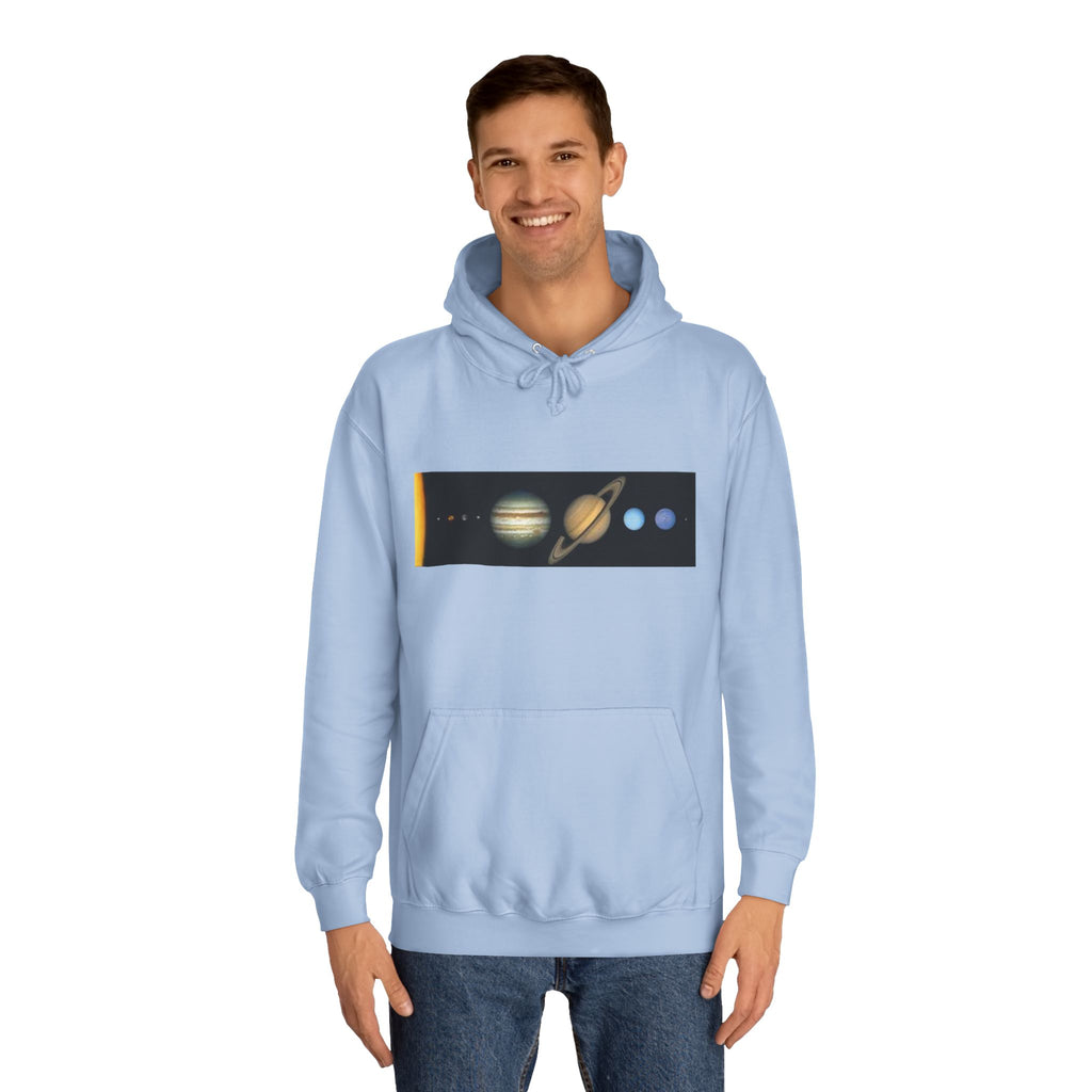 Solar System Planets Hoodie | Saturn Jupiter Earth Mars Nebula Design