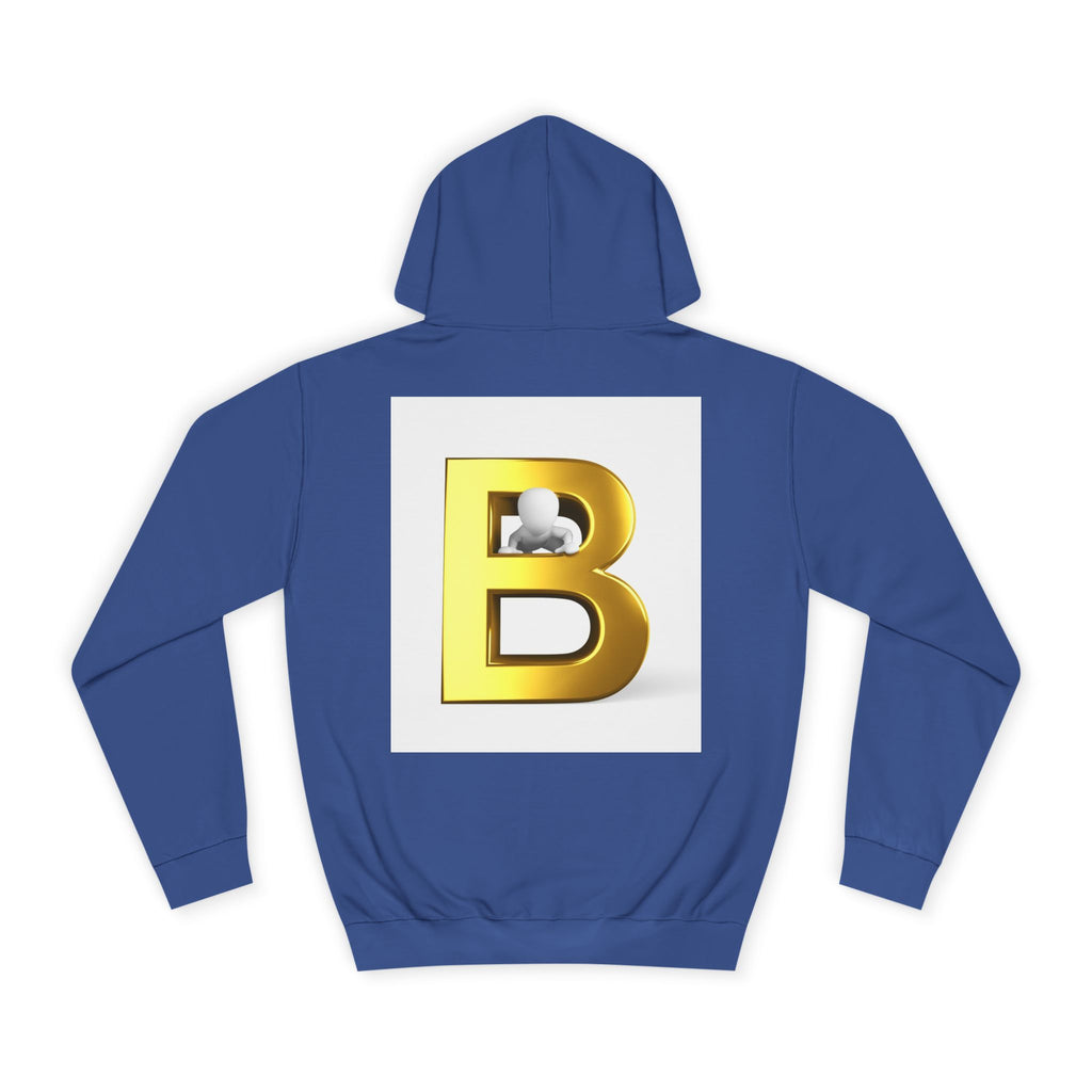Gold Letter B Hoodie | Monogram Initial Sweatshirt