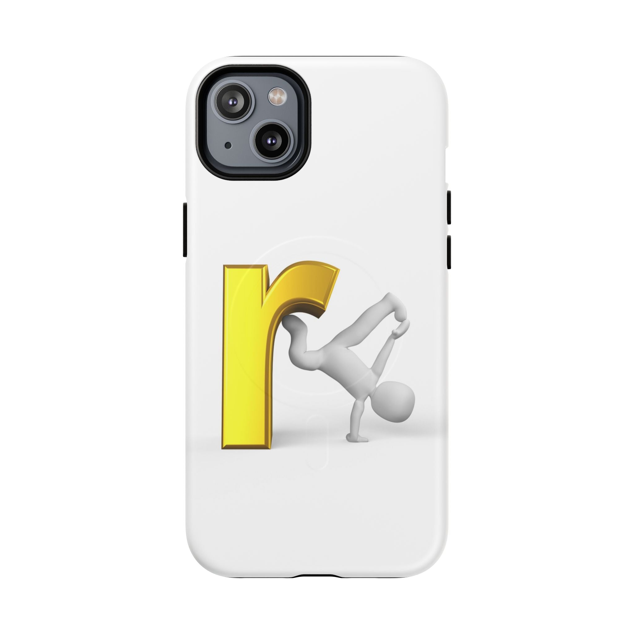 Yellow Letter R Breakdance Phone Case | Tough Magnetic Case