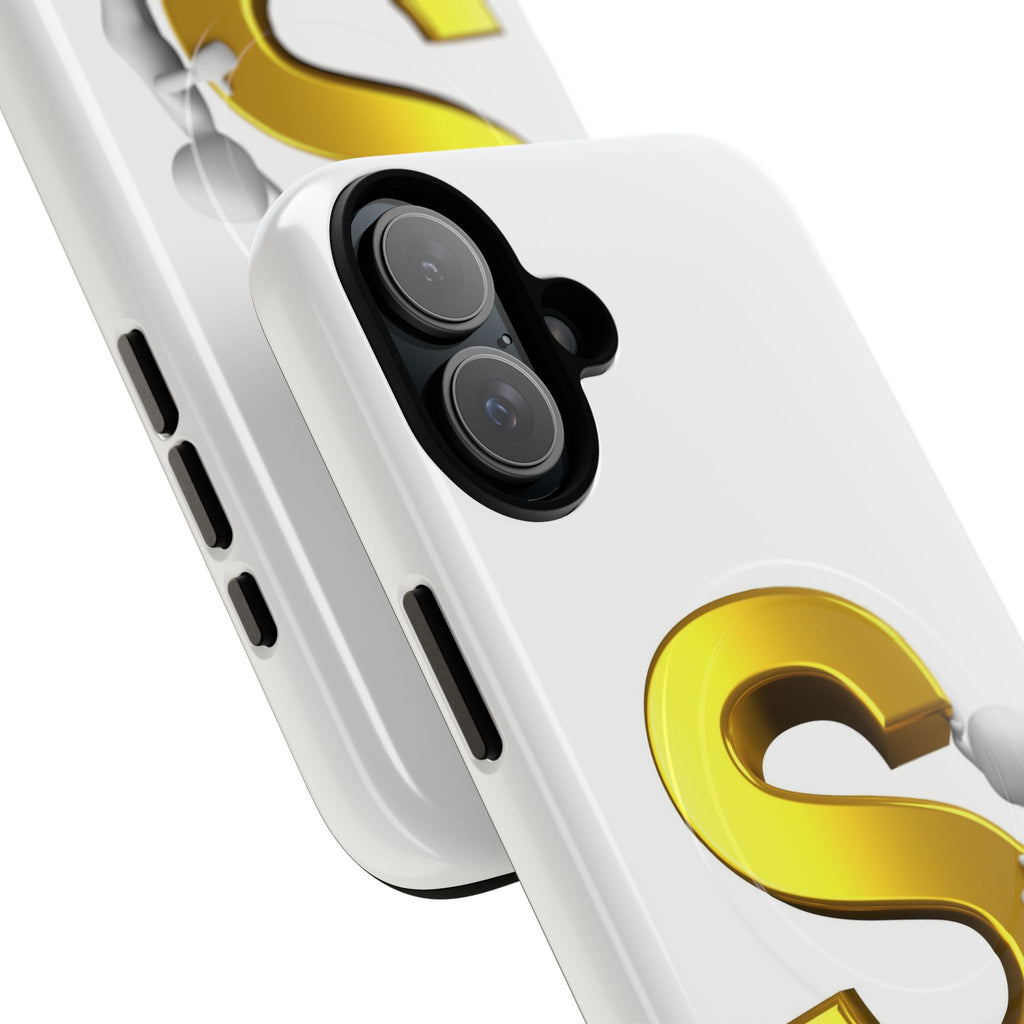 Gold Letter S Monogram Phone Case | Tough Magnetic Case