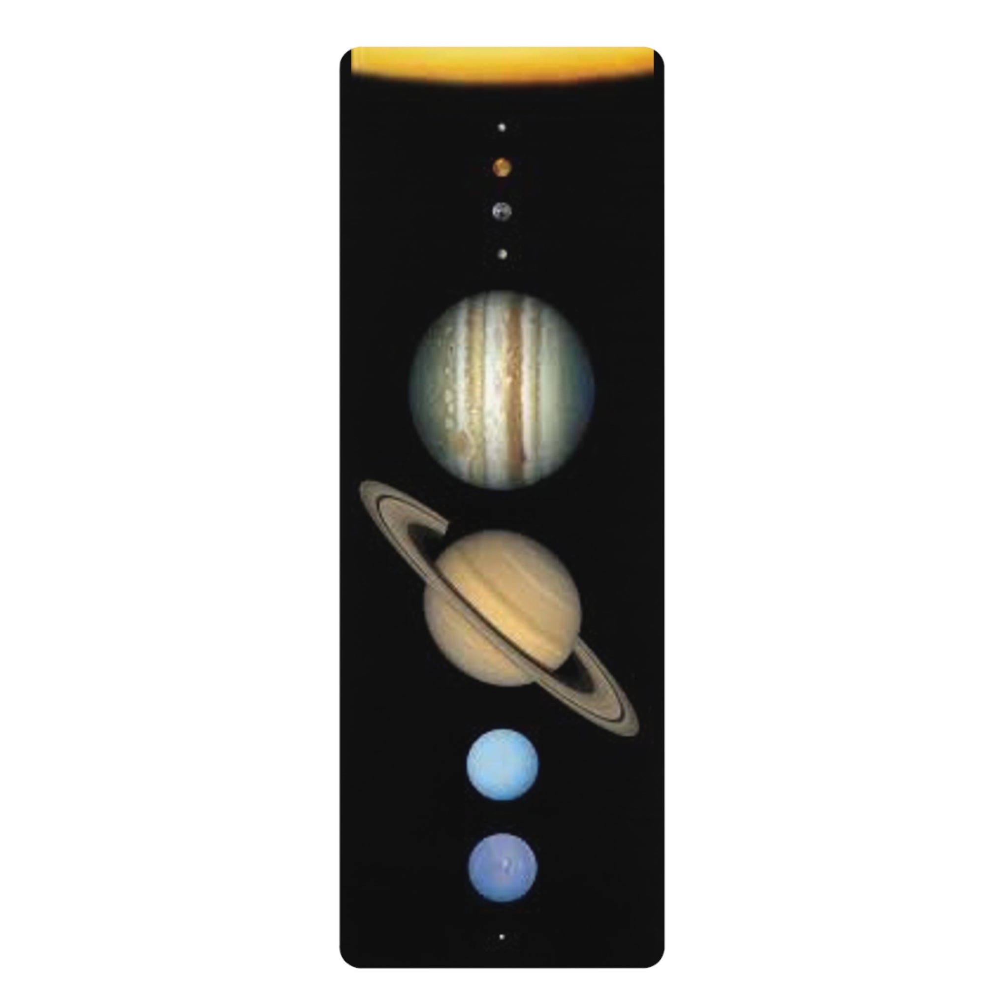 Solar System Planets Rubber Yoga Mat | Space Planet Fitness Mat