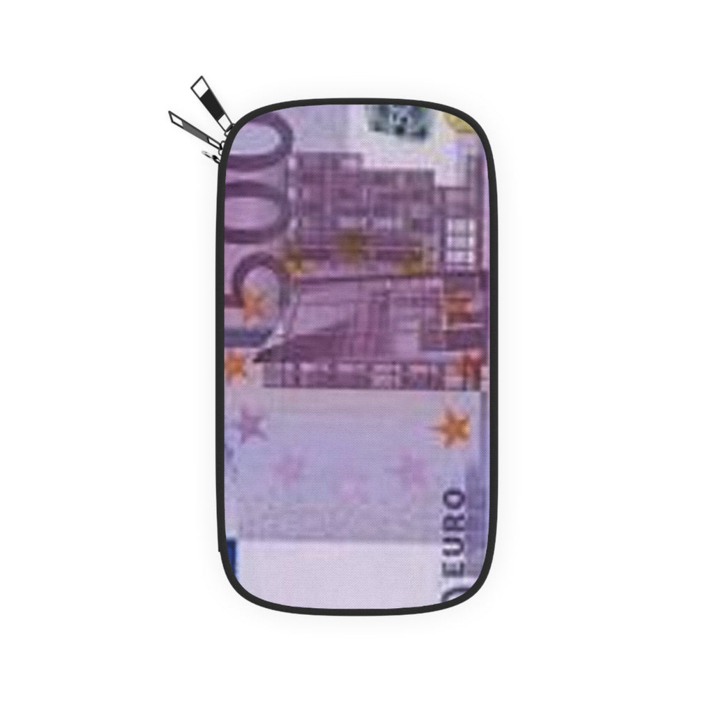 Euro Banknote Passport Wallet | 500 Euro Print Travel Document Holder