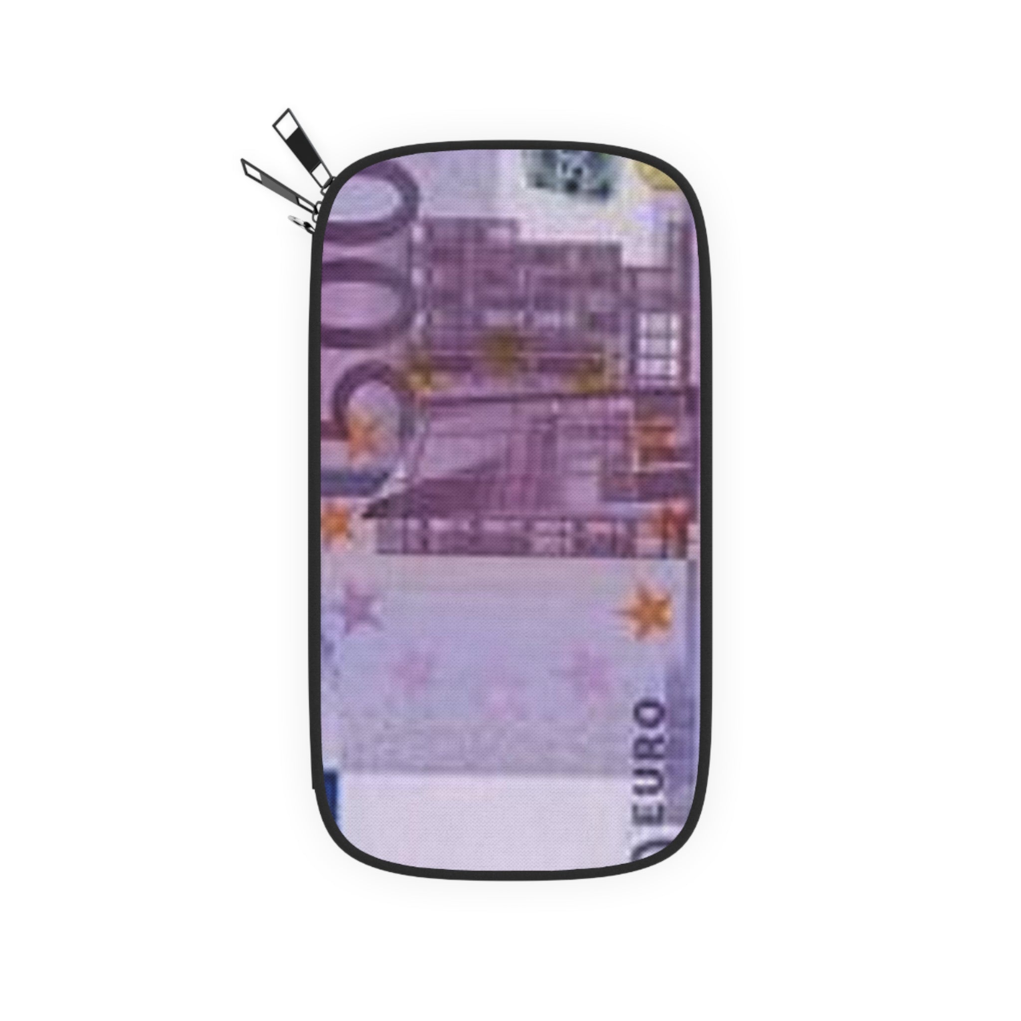 Euro Banknote Passport Wallet | 500 Euro Print Travel Document Holder