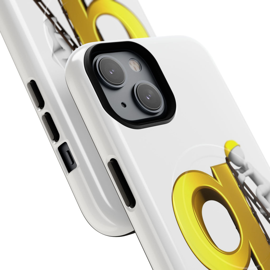 Golden Letter G Construction phone case | Magnetic Tough Case