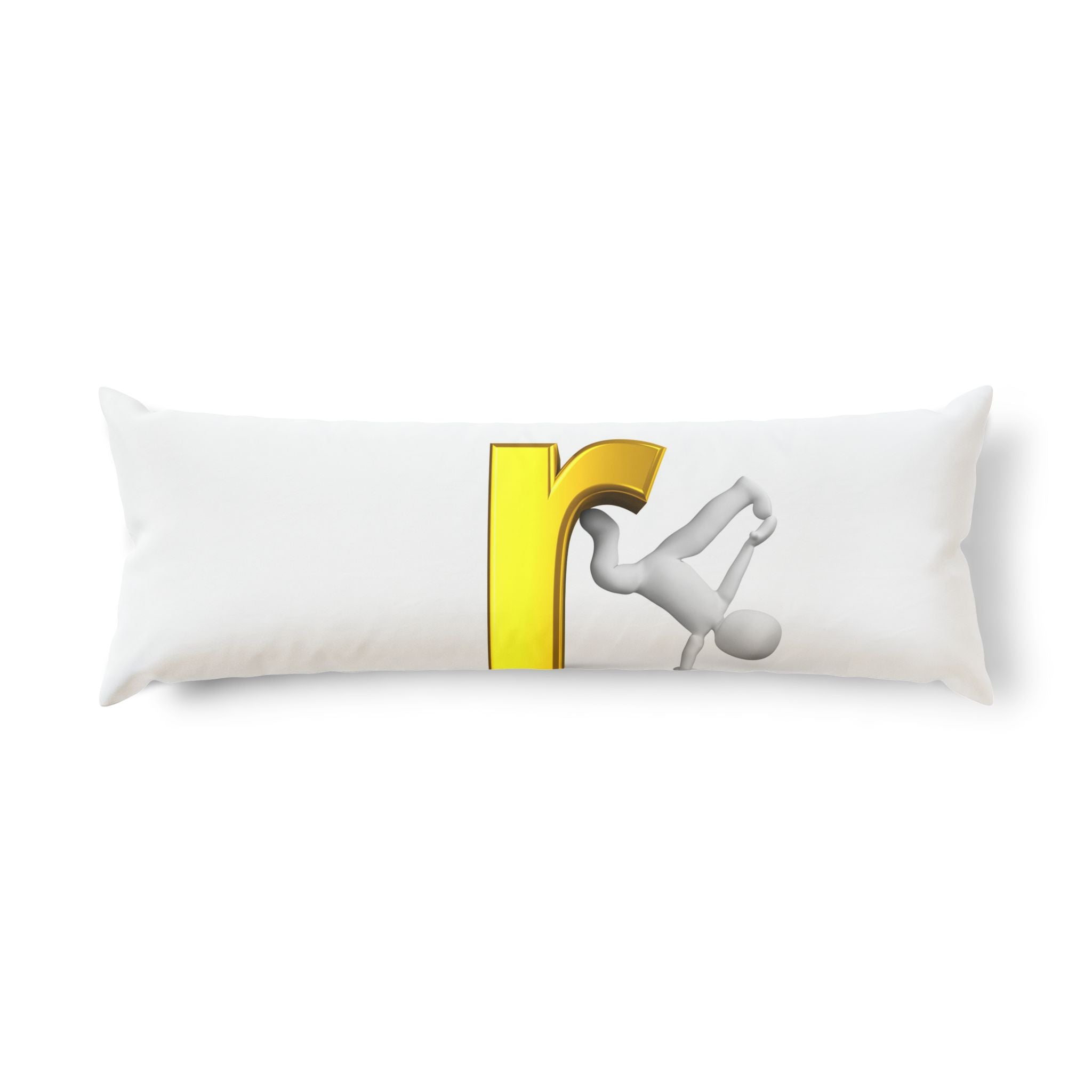 Body Pillow | 3D Gold Letter R