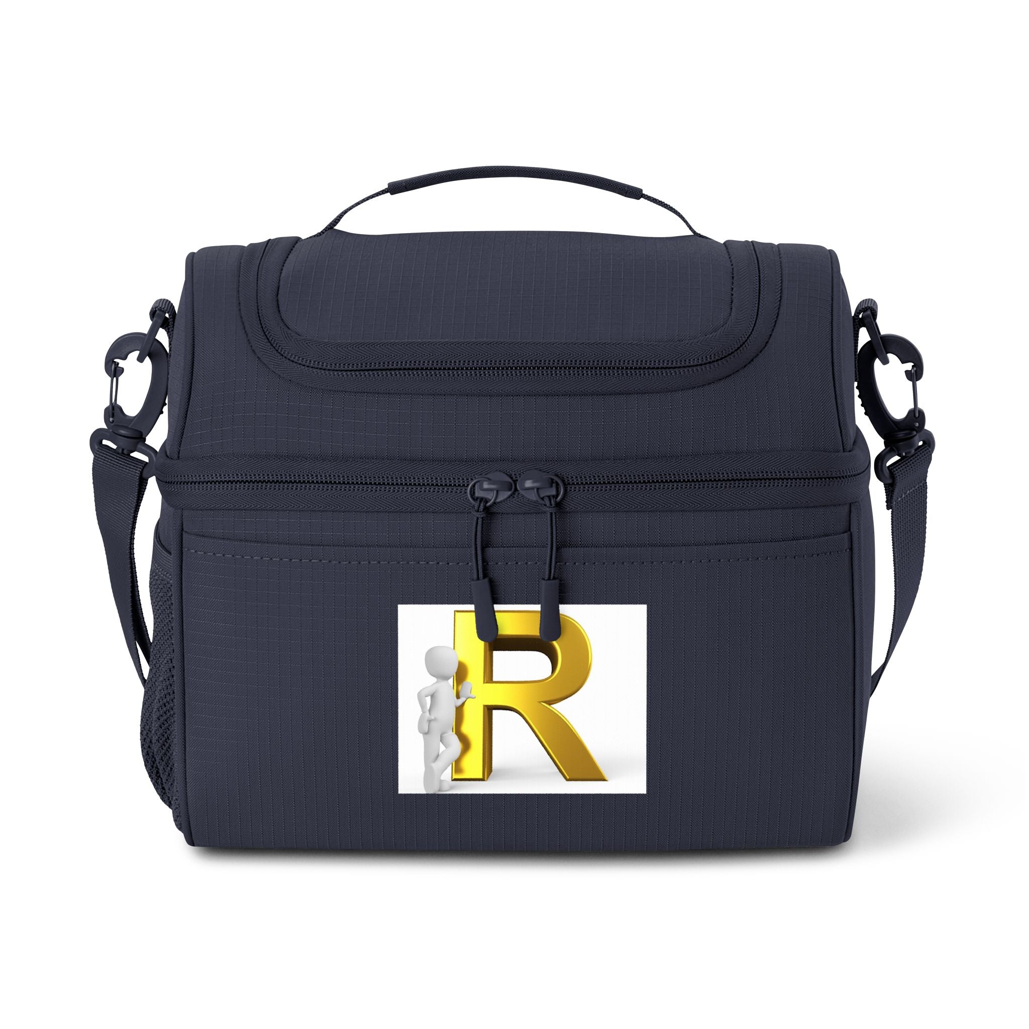 Gold R Letter Logo Cooler Bag | Insulated Lunch Tote
