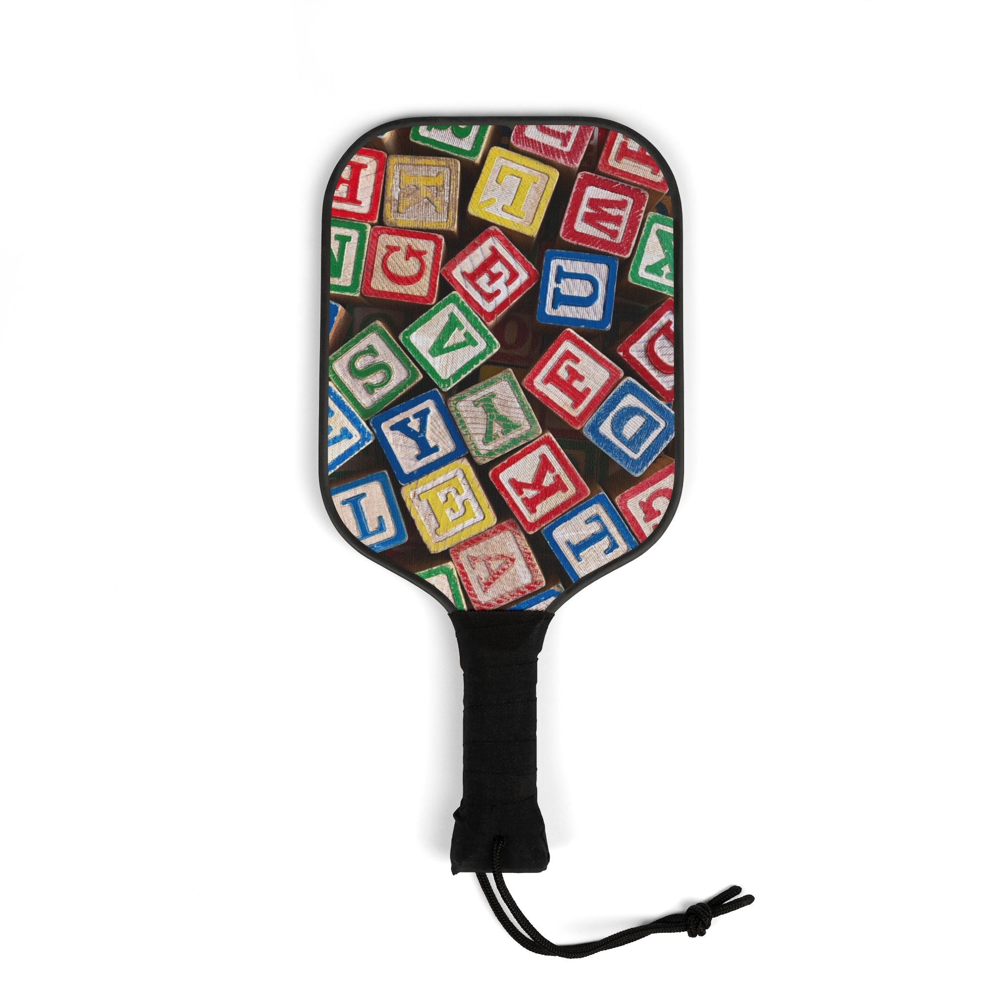 Alphabet Blocks Pickleball Paddle | Kids Toy Letter Blocks Design