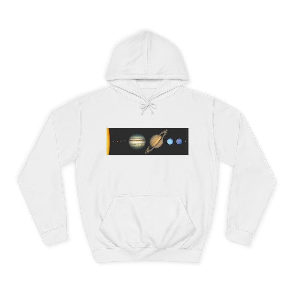 Solar System Planets Hoodie | Saturn Jupiter Earth Mars Nebula Design