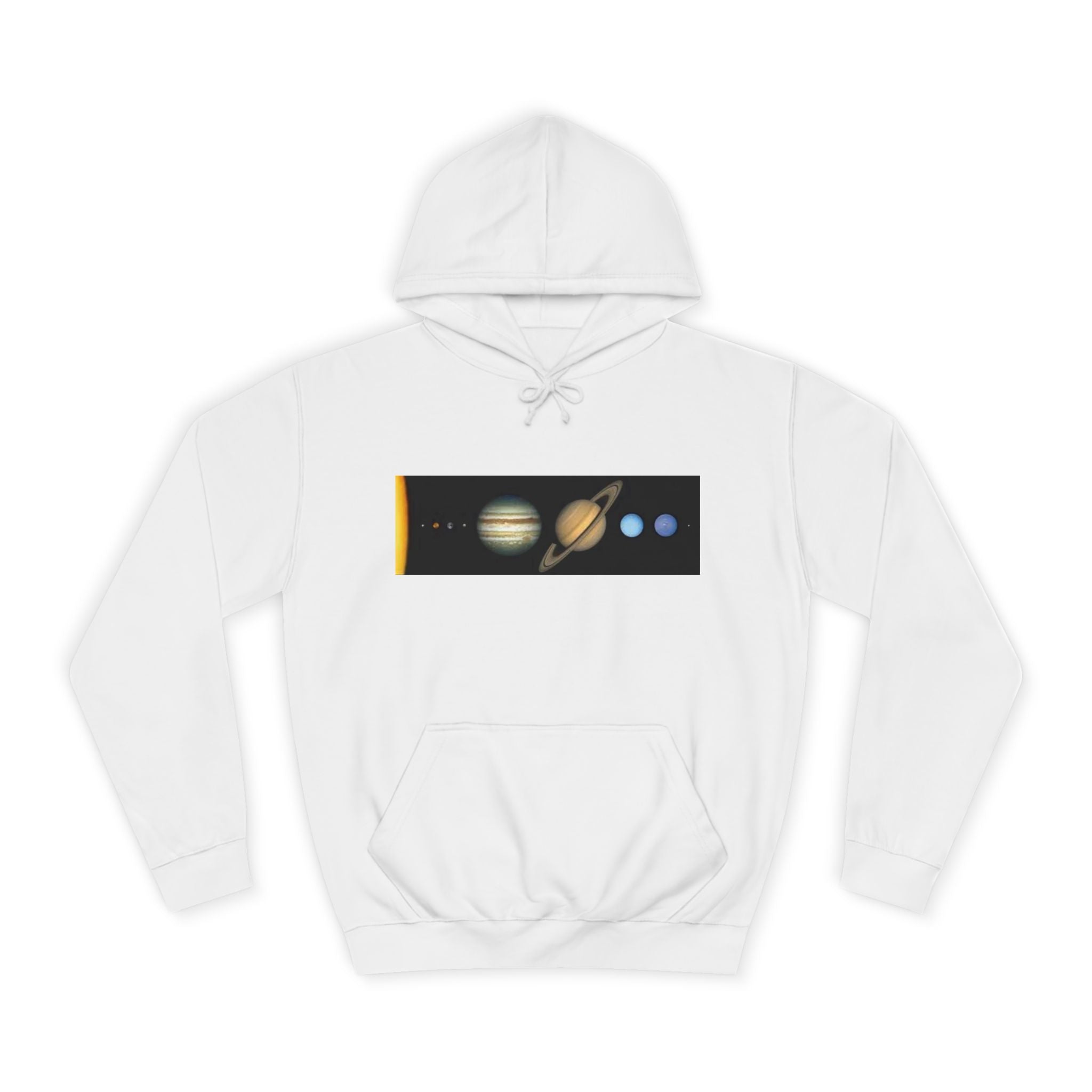 Solar System Planets Hoodie | Saturn Jupiter Earth Mars Nebula Design