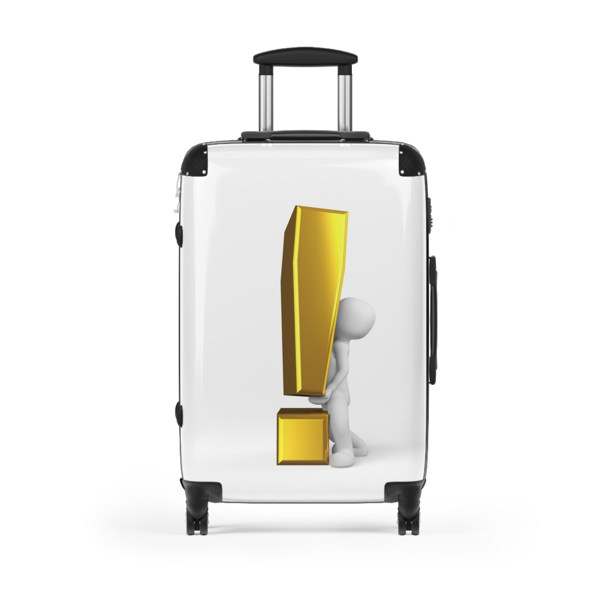 3D Exclamation Mark Figure Suitcase | Hard Shell Luggage