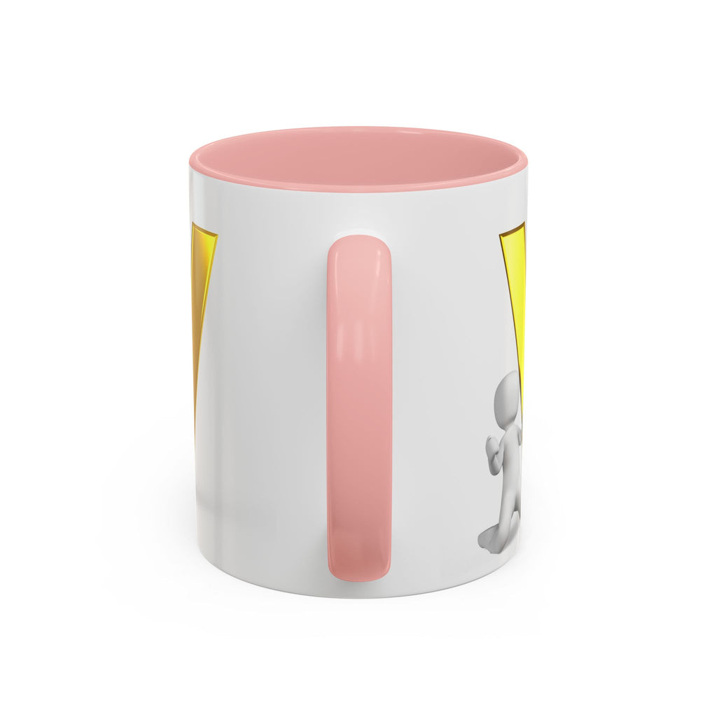 Gold Letter V Mug | Accent Coffee Mug 11oz 15oz